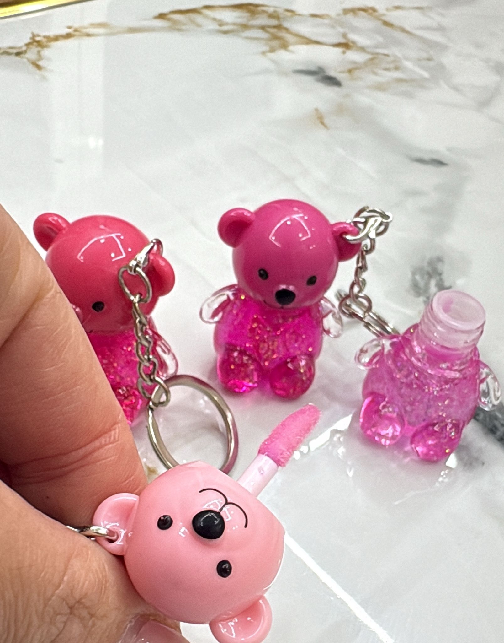 Lip Gloss portachiavi orsetto
